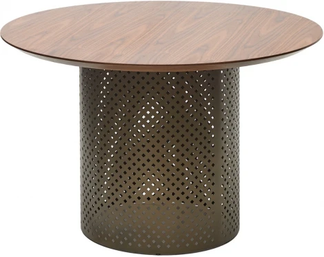 Стол RAFAEL 120 Орех 3001 МДФ / Бронза, ®DISAUR