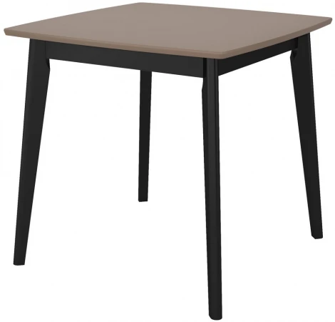 Стол Marcel 80x80х76см, Кофе, чёрный