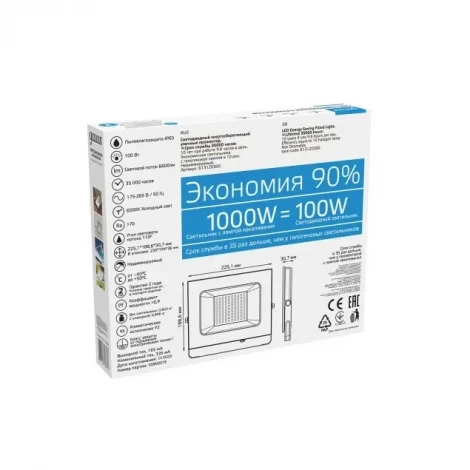 Прожектор уличный Gauss 613120300