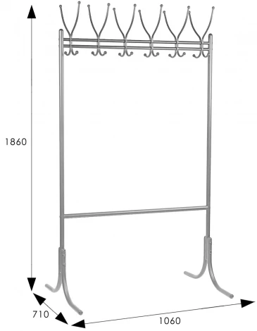 Вешалка напольная М 11 металлик от фабрики Mebelik