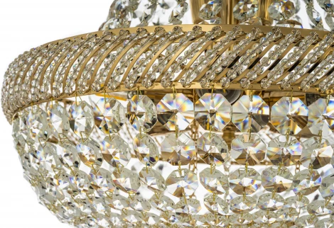 Подвесная люстра Dio D'Arte Bari E 1.5.60.100 G (220V, хрусталь, на цепи)