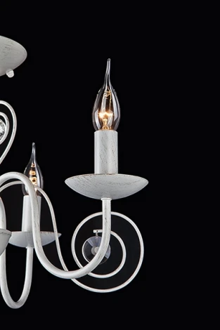 Подвесная люстра Eurosvet Tomas 60018/3 белый с золотом (220V, на цепи, подсвечник, свеча)