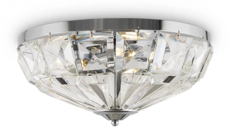 Потолочная люстра буше Maytoni Facet MOD094CL-04CH (220V, хрусталь, круглые)