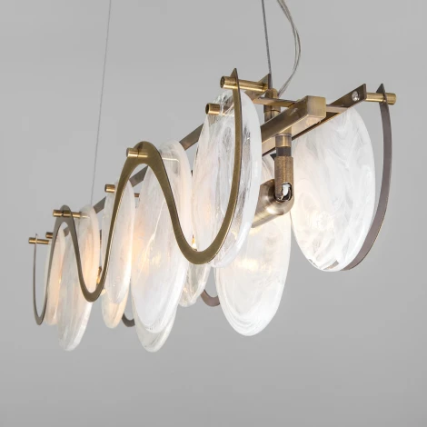 Подвесная люстра Wi-Fi Bogate's Galicia 354/4 Smart (322/4) (220V, управление смартфоном, голосовое управление, умный дом - Minimir Home, Алиса, Маруся, Салют, на тросе)