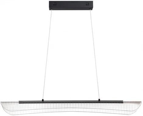 Светильник подвесной Novotech Welle 359191 OVER черный, диммируемый, в комплекте пульт ДУ IP20 LED 3000К~6000К 32W 220-240V (регулировка яркости, на тросе)
