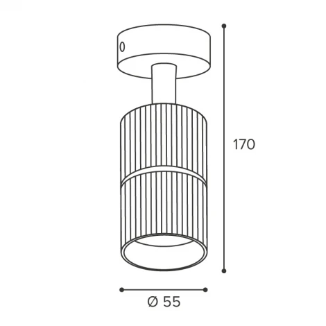 Спот Wolta WSL-GU10/18BG-2 под лампу GU10 Черный / золотой NIMB