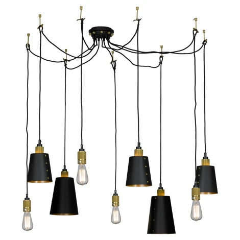 Подвесная люстра Lussole Loft Shirley GRLSP-9869 (220V, на проводе, паук, IP21)