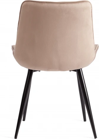 Обеденный стул Tetchair ABRUZZO (Металл,Вельвет/Бежевый,Черный) 20436