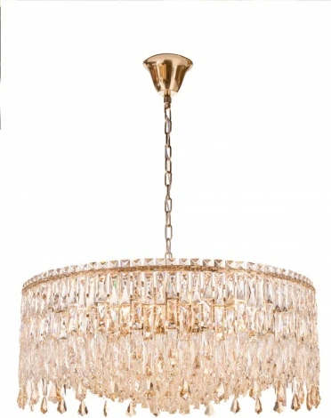 Подвесная люстра Fluorite The Empress FL1061-22P (220V, хрусталь, на цепи, круглые)