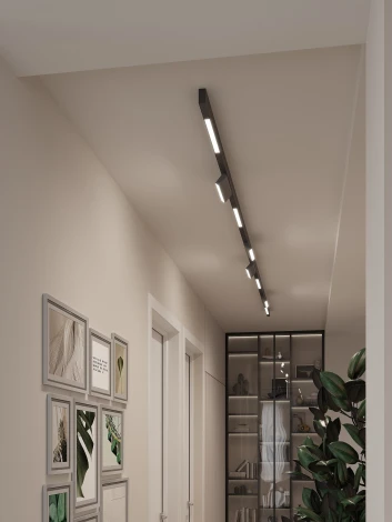 Трековая система в сборе магнитная накладная 48V 96W Hesby Lighting ElDeko HSBL_kompl_E006_NI4B4K