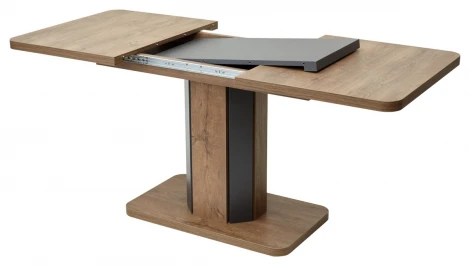 Обеденный стол M-City STORK Дуб Канзас/ Графит 120