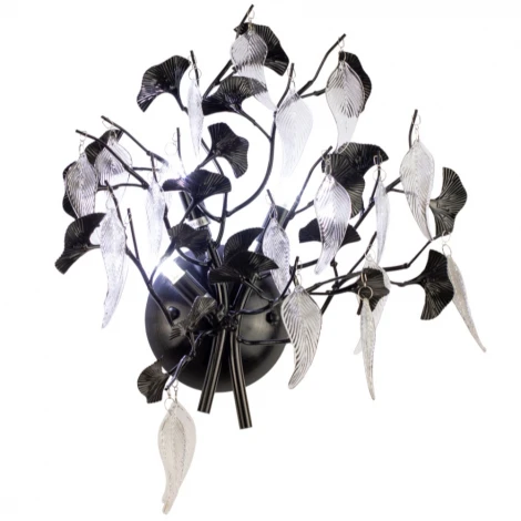 Бра AM Group WOODSTAR WOODSTAR AP3 BK цоколь (подвески, листья)