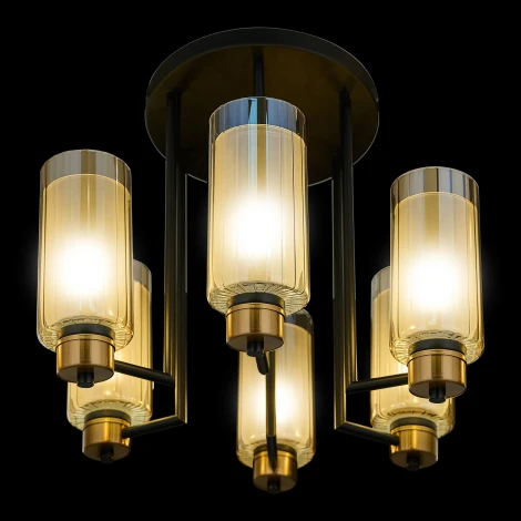 Потолочная люстра на штанге 33 Идеи CHN900.06.BL17.ASB-M15AM (220V)