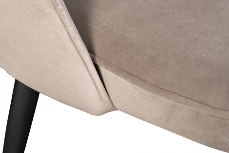 30C-12280 Стул велюр серо-бежевый 51*56*84см, наконечники мат.золото Garda Decor