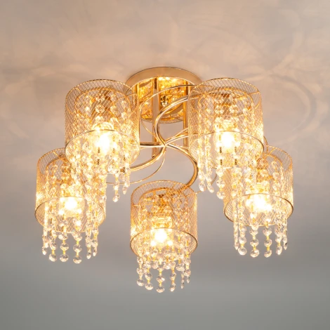 Потолочная люстра Eurosvet Bonnie 30137/5 золото (220V)