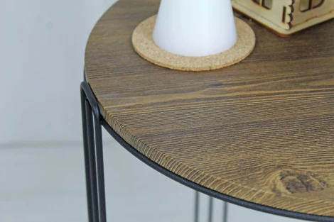 Столик кофейный Sheffilton SHT-CT33 черный муар/светлый орех от фабрики Sheffilton