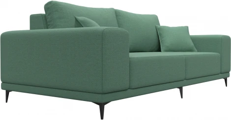 Диван прямой Льюес (Зеленый/Рогожка) Лига Диванов арт.123336