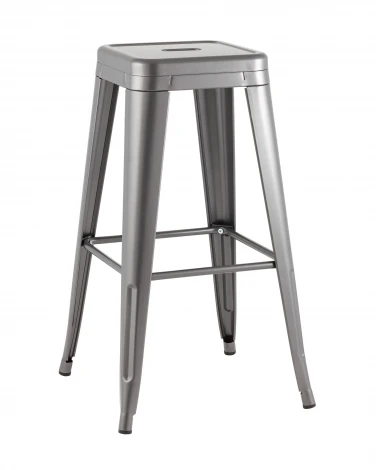 Стул барный TOLIX серебристый матовый KD Stool Group УТ000042110