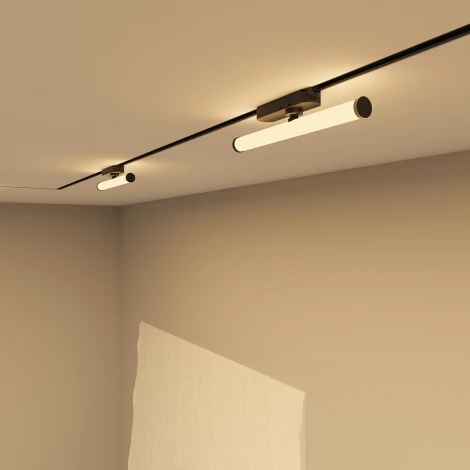 Трековый светильник однофазный 220V Denkirs Strom DK6438-BK (LED)