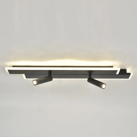 Настенно-потолочный светодиодный светильник Escada 20047Led 20047SMA/02LED WH 37Вт, металл/акрил, черный