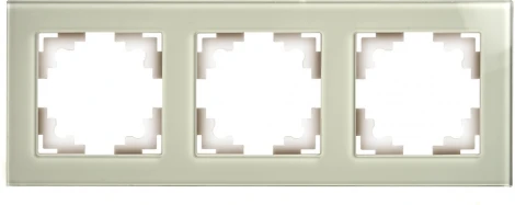 Рамка на 3 поста (дымчатый) Stekker Катрин 49035