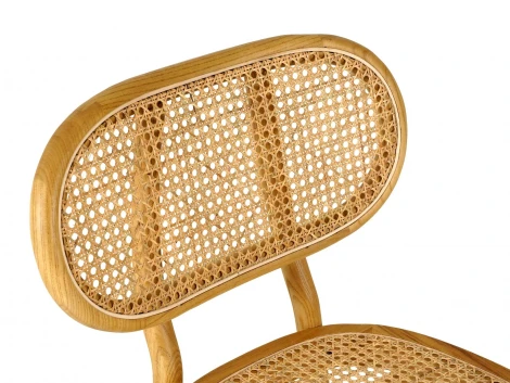 Комплект стульев Poltrona 2 шт. ОГОГО Обстановочка! 966326 (Массив,Дерево,Ротанг/Бежевый)