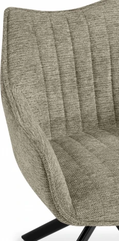 Стул на металлокаркасе Woodville Denever beige / black арт.15837