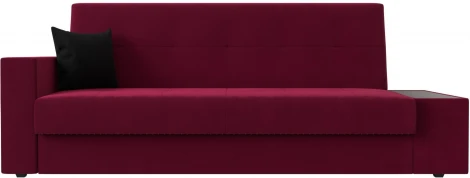 Диван-книжка Лига-020 стол справа (Бордовый,Черный/Микровельвет) Лига Диванов арт.118493