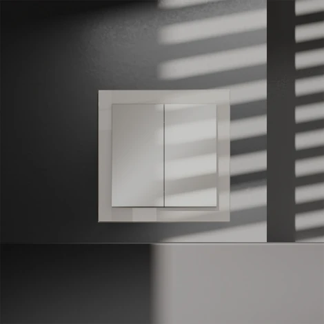 Переключатель встраиваемый двухклавишный Voltum S70 VLS020503