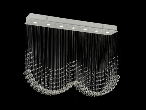 Потолочная каскадная люстра Newport Catrin 8407/PL white