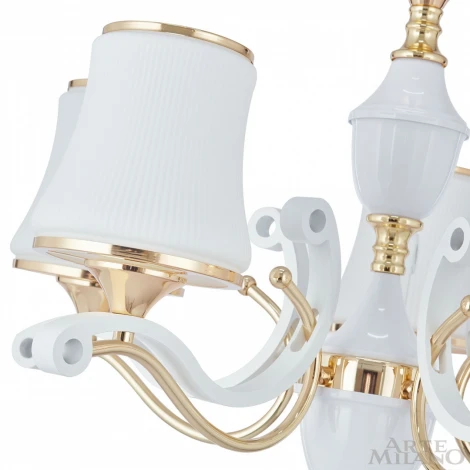 Подвесная люстра Arte Milano Florentia-3987 303987/5 Wh/Gd (220V, на цепи)