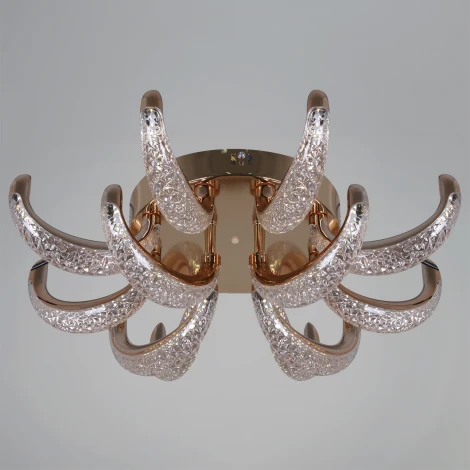 Потолочная люстра светодиодная с пультом с регулировкой цветовой температуры и яркости Reluce 60390-0.3-8+4 FG