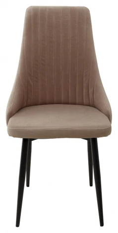 Обеденный стул M-City Руссо Premier 09 Серо-коричневый, велюр / черный каркас