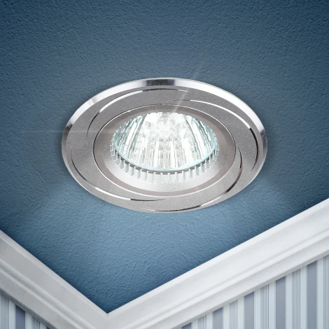 Встраиваемый точечный светильник ЭРА KL34 AL/SL/1 (12V, круглые)