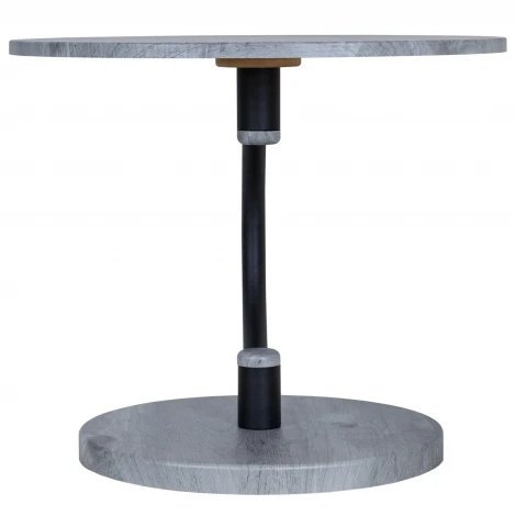 Стол журнальный Дуэт 13 черный/орех гикори грей Mebelik 009632