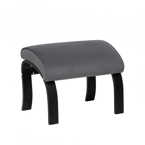 Пуф Leset Универсальный с кантом 4687206818224 Фанера,Шпон, Велюр, Серый, Венге