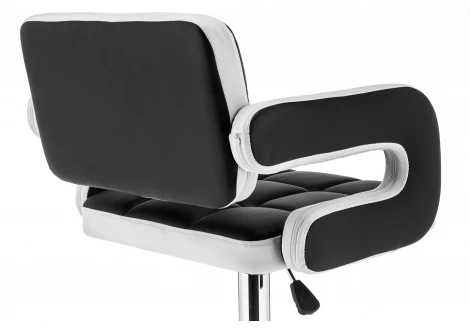 Барный стул Woodville Bent черный / белый 11288