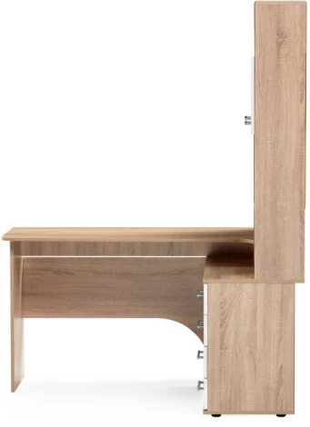 Компьютерный стол Woodville КСТ-14П правый дуб сонома / белый 285122