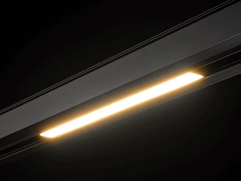 Трековый светильник магнитный линейный, черный, 6Вт, 48V, IP20 3000К Lumker SY-LINK SY-LINK-300-BL-6-WW