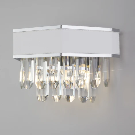 Настенный светильник каскадный Bogate's Pelle 329/2 Strotskis (220V, хрусталь, подвески)