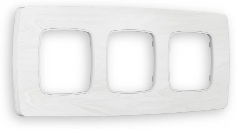 Рамка Ambrella Volt OMEGA Opera (Белый мрамор) 3-ая OF940103