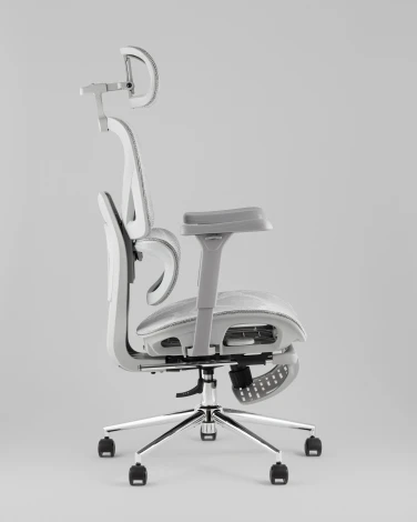 Кресло офисное TopChairs Vertus серая сетка Stool Group УТ000042054