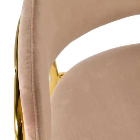 Стул Napoli латте с черными ножками