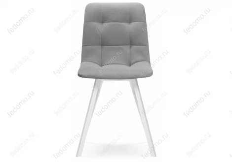 Стул Notta на металлокаркасе Чилли светло-серый / белый каркас 489723