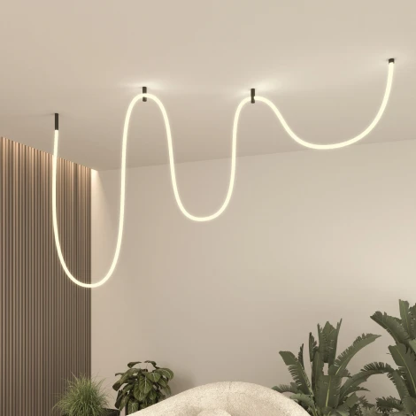 Гибкий неон Elektrostandard 336Led 12W IP20 3000K Full light круглый теплый белый, 5 м (24V 12W 336Led 2835 IP20) без крепежа