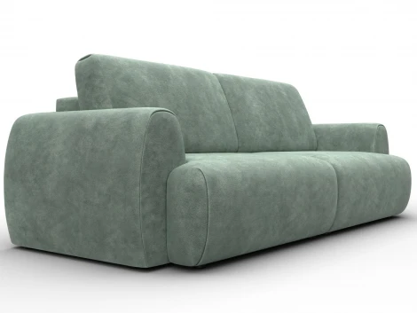 Диван прямой Лига-115 НПБ (ДСП,Фанера,Велюр/Зеленый) Лига Диванов 136927