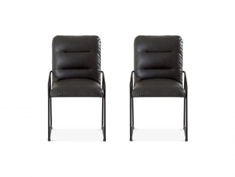 Комплект стульев Maggy 2 шт. ОГОГО Обстановочка! 966324 (Экокожа/Темно-серый)