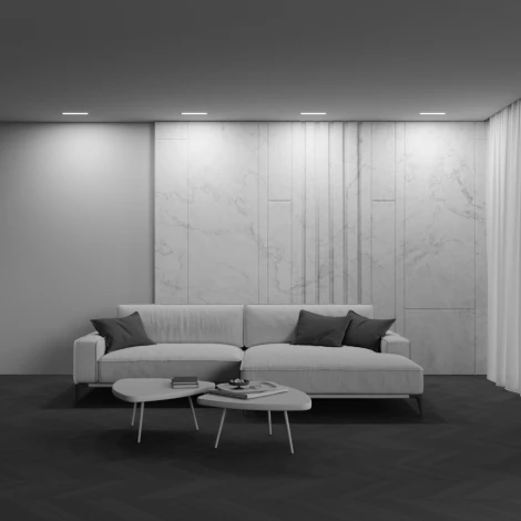 Встраиваемый линейный светильник светодиодный 3000K-6000K 20вт Maytoni Basis DL066-20W3-6K-W (220V)