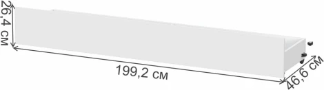 Кровать Woodville Валенсия белый текстурный