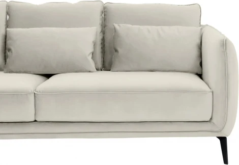 Диван Amsterdam трехместный ОГОГО (арт.342340), (Ткань/Белый)